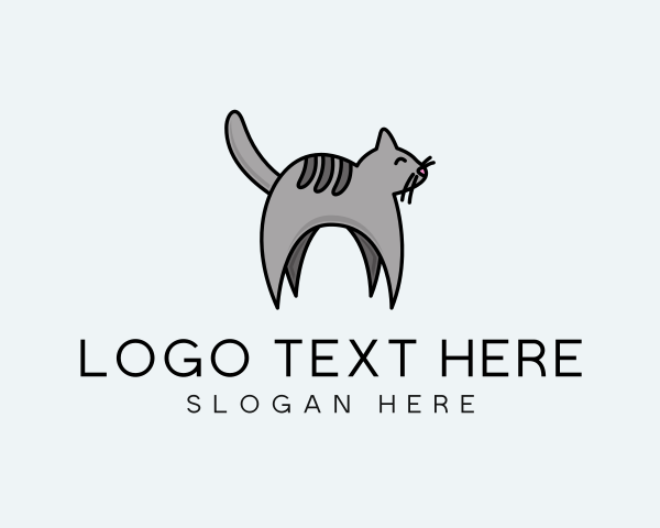 Gray Pet Cat logo