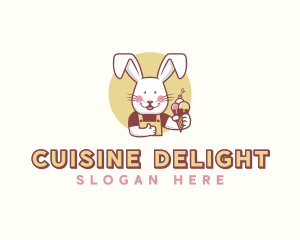 Bunny Rabbit Gelato logo design