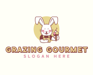 Bunny Rabbit Gelato logo design