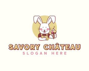 Bunny Rabbit Gelato logo design