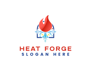 HVAC Heat Cold logo