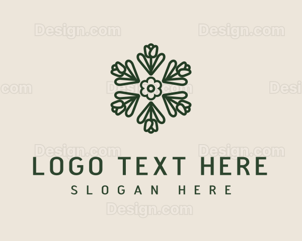 Decorative Tulip Flower Logo