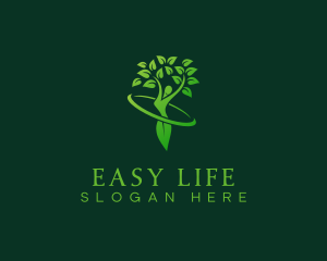 Lady Lifestyle Tree logo design