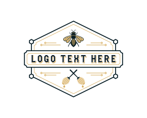 Beekeeper Honey Hexagon logo