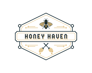 Beekeeper Honey Hexagon logo