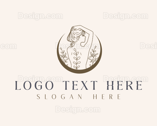 Nude Woman Esthetician Logo