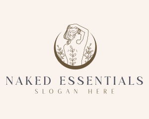 Nude Woman Esthetician logo design