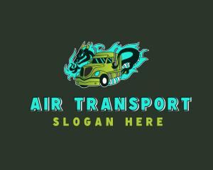 Dragon Freight Truck logo design