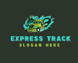 Dragon Freight Truck logo design