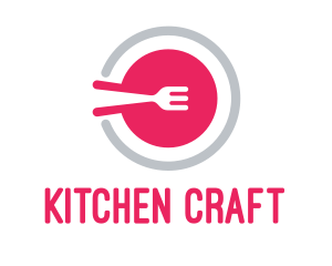 Pink Restaurant Plate logo