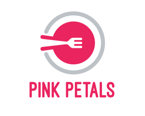 Pink Restaurant Plate logo