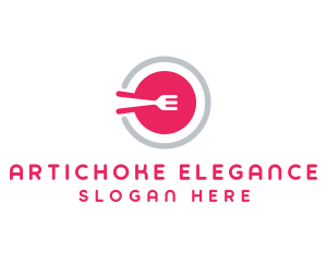 Restaurant Plate Dish logo design