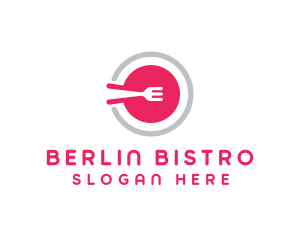 Restaurant Plate Dish logo design