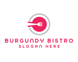 Restaurant Plate Dish logo design