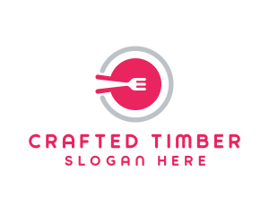 Restaurant Plate Dish logo design