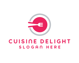 Restaurant Plate Dish logo design