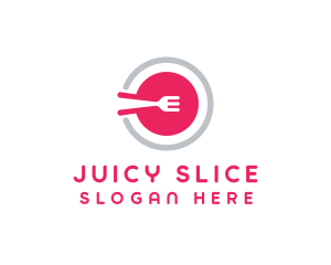 Restaurant Plate Dish logo design