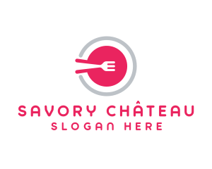 Restaurant Plate Dish logo design