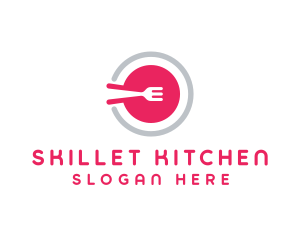 Restaurant Plate Dish logo design