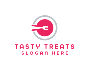 Restaurant Plate Dish logo design