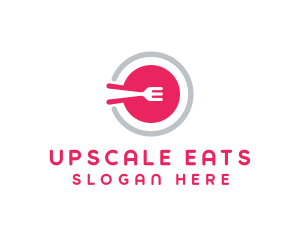 Restaurant Plate Dish logo design