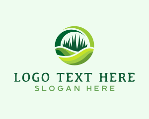 Grass Cutting Lawn logo