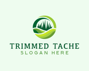 Grass Cutting Lawn logo design