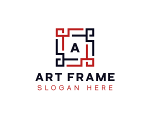 Frame Square Tech logo design