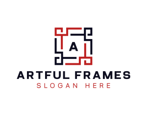 Frame Square Tech logo design