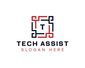 Frame Square Tech logo design