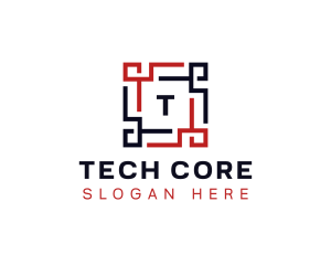 Frame Square Tech logo design