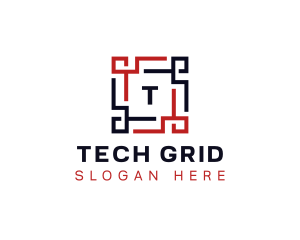 Frame Square Tech logo design