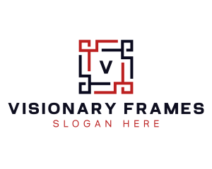 Frame Square Tech logo design