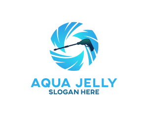 Aqua Pressure Washer  logo design