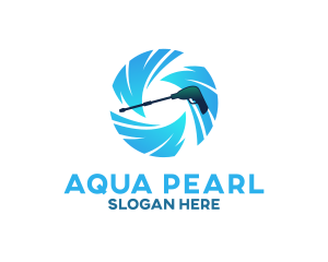 Aqua Pressure Washer  logo design