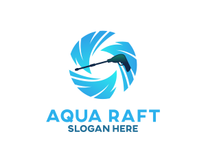 Aqua Pressure Washer  logo design