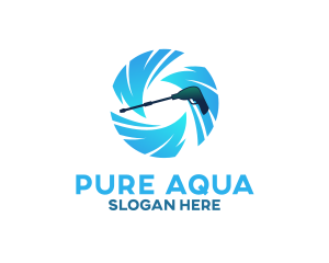 Aqua Pressure Washer  logo design