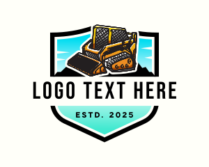 Bulldozer Construction Machinery logo