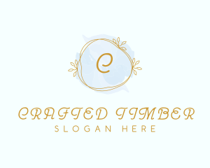 Watercolor Wreath Fragrance logo design