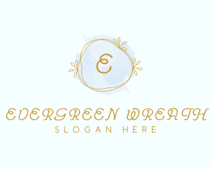 Watercolor Wreath Fragrance logo design