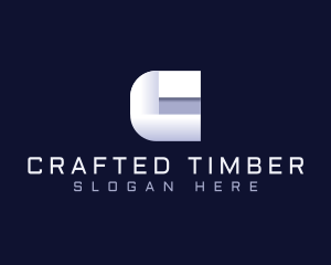 Creative Origami Letter C logo design