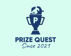 Fishing Trophy Prize  logo design