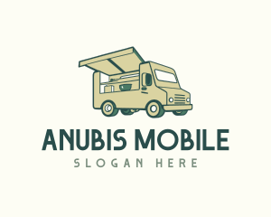 Green Food Truck logo design