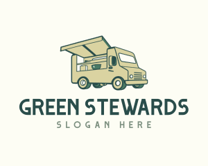 Green Food Truck logo design