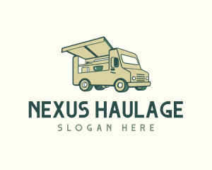 Green Food Truck logo design