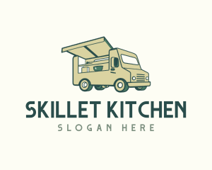 Green Food Truck logo design