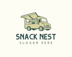 Green Food Truck logo design