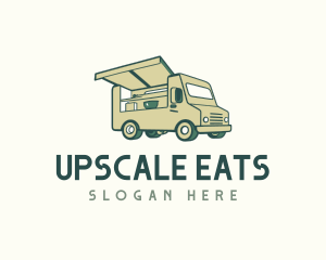 Green Food Truck logo design