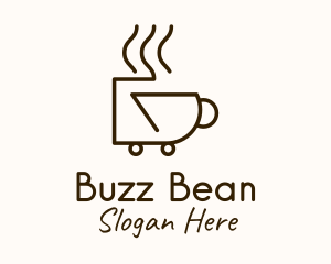 Hot Cup Trolley logo design