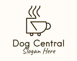 Hot Cup Trolley logo design